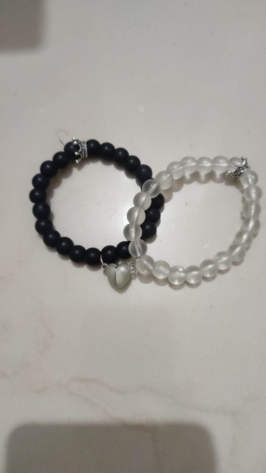 2pcs glow in the dark lover bracelets with a pair of bracelets