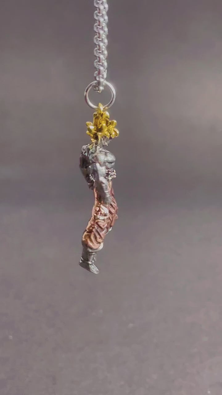 Dragonball Z Goku Inspired Pendant with Chain